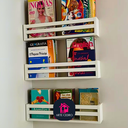 Ver imagem 4 de Estande de Livro Infantil Livreiro Organizador de Parede Nicho MDF Branco Porta Brinquedos Kit 2 un