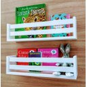 Ver imagem 7 de Estande de Livro Infantil Livreiro Organizador de Parede Nicho Mdf Branco Porta Brinquedos Kit 2 Un