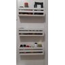 estande de livro infantil livreiro organizador de parede nicho mdf branco porta brinquedos kit 2 un - 11