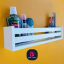 Ver imagem 5 de Estande de Livro Infantil Livreiro Organizador de Parede Nicho MDF Branco Porta Brinquedos Kit 2 un
