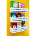 Ver imagem 5 de Kit 3 Prateleiras de Livros e Revistas Estante Nicho Organizador de Brinquedos MDF 55 cm