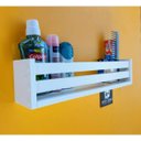 Ver imagem 6 de Kit 3 Prateleiras de Livros e Revistas Estante Nicho Organizador de Brinquedos MDF 55 cm