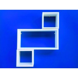 Nicho Cubo Branco Kit Com 3 Peças 100% Mdf 15mm - 5