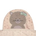 Ver imagem 3 de Cobertor Bordado Papi Friends Microfibra com Capuz: Oncinha Bia