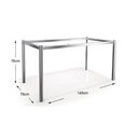 Ver imagem 3 de Mesa de Sala Jantar Reno C/ Tampo Madeira 160cm + 6 Cadeiras Amsterdã Cromada - Assento Capuccino