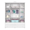 Ver imagem 4 de Guarda-Roupa 4 Gavetas MDF Provence New Guarda-Roupa Infantil - Branco