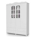 Ver imagem 2 de Guarda-Roupa 4 Gavetas MDF Provence New Guarda-Roupa Infantil - Branco