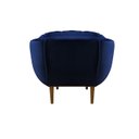 Ver imagem 4 de Poltrona Decorativa Confort Veludo AZUL MARINHO SKY MOBILE