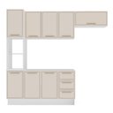 Ver imagem 3 de Cozinha Compacta 250084 4 Peças Amara Branco Creme Politorno Móveis