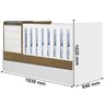 Berço Premium New 3 em 1 com Gavetas Selo Inmetro Planet Baby:Branco/Amendo - 1