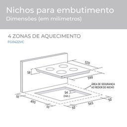 Cooktop de Indução 4 Zonas de Aquecimento Suggar - 6