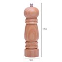 Ver imagem 3 de Kit 6 Moedores de Sal Pimenta 5x17cm Bambu Lyor Manual Triturador Temperos Buffet Restaurante