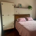 Ver imagem 4 de Guarda-roupa Rústico 2 Portas e 1 Gavetas - Madeira Maciça e Mdf - Off White