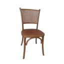 Ver imagem 1 de Cadeira em Madeira com Assento em Rattan e Tela Natural