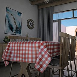 Toalha de Mesa Térmica Pvc Xadrez Jantar Cozinha 1,40 X 1,40 Id Decor Xadrez Vermelho - 5