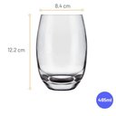 Ver imagem 3 de Jogo de Copos Sm Aruba Fumê Long Drink 465ml 6un - Nadir 30611