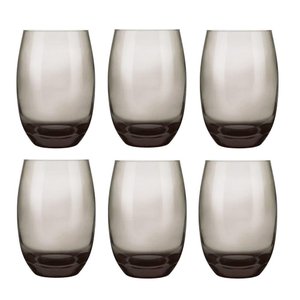 Jogo de Copos Sm Aruba Fumê Long Drink 465ml 6un - Nadir 30611