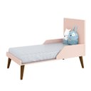 Ver imagem 2 de Berço Mini Cama Retrô Theo com Pé em Madeira - Rosa