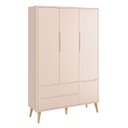 Ver imagem 3 de Quarto de Bebê Completo com Guarda-roupa 3 Portas + Cômoda + Berço