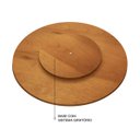 Ver imagem 4 de Prato Giratório para Sobrepor para Mesa 60 Cm Cor Mel Laminado