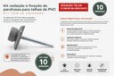 Ver imagem 3 de Kit Vedação Fixação Parafuso Capa Telhas Colonial PVC 10 un Cinza