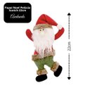 Ver imagem 5 de Kit 6 Pelúcias Pendentes Papai Noel Scotch e Carinha Natal Vermelho e Verde 22cm - Magizi