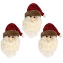 Ver imagem 6 de Kit 6 Pelúcias Pendentes Papai Noel Scotch e Carinha Natal Vermelho e Verde 22cm - Magizi