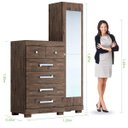 Ver imagem 3 de Cômoda com Espelho 1 Porta 6 Gavetas Carol Acp Móveis