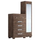 Ver imagem 2 de Cômoda com Espelho 1 Porta 6 Gavetas Carol Acp Móveis