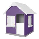 Ver imagem 1 de Casinha de Brinquedo com Floreiros Mdf Lilás/branco L12 - Gran Belo