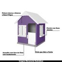 Ver imagem 3 de Casinha de Brinquedo com Floreiros Mdf Lilás/branco L12 - Gran Belo