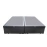 Cama Box Baú Blindado Queen Bipartido HomeQueen Corino Cinza 41x158x198 - 3