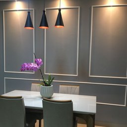 Boiserie Rodameio de EVA Autocolante RM61 2,3cm Branco 10 metros - 4