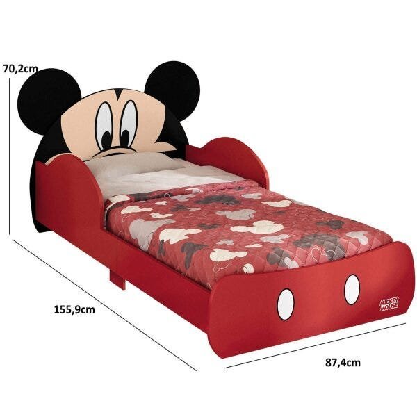 Mini Cama Infantil Mickey Disney Pura Magia - 3