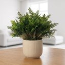 Ver imagem 2 de 20 Minis Buquês de Samambaia Artificial 35cm Kit Decorativo para Painel Verde, Vasos e Eventos