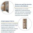 Ver mais imagens de Cristaleira Suspensa 2 Portas Vidro Reflecta e Iluminação LED 100% MDF Galiano Grann Astro Foscarini