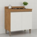 Ver imagem 7 de Balcão de Cooktop para Cozinha Paris com 2 Portas Menu Móveis Freijó/branco