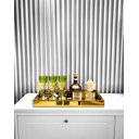 Ver imagem 3 de Bandeja Dourada Espelhada Luxo Decoração