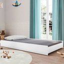 Ver imagem 1 de Cama Auxiliar Infantil com Rodízios Branco