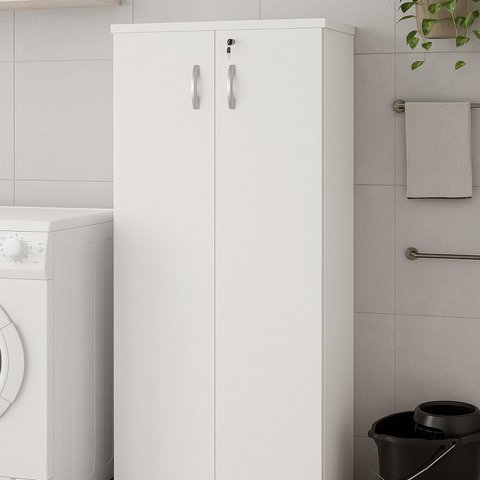 Armário Alto Multiuso 2 Portas Fechado 160,5x80,5cm Branco