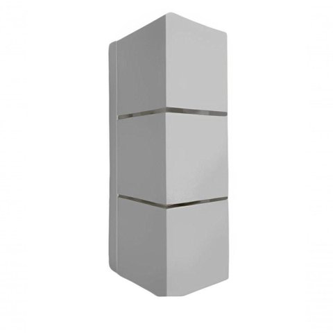 Arandela Ar-256-24A com Facho para Cima e Baixo Alumínio Branco Belly 24cm