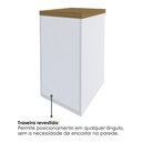 Ver imagem 7 de Mesa Escritorio 120 cm e Gaveteiro 2 Gavetas 40x75 cm Olmo Branco Artany