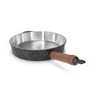 Ver imagem 5 de Frigideira Fundida Alumínio Batido Grosso com Tampa 26cm - Preto