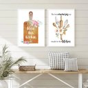 Ver imagem 2 de Kit 2 Quadros Cozinha - Momentos Abençoados 33x24cm - com Vidro:madeira Preta