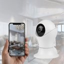 Ver imagem 7 de Câmera Ip C360 de Segurança Wifi 2 Antenas Robô Hd 1080p sem Fio 360º Áudio Visão Noturna - 8165hp