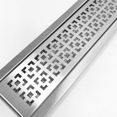 Ralo Linear Jardim de Inverno 10x50 Inox Dubai e Tela