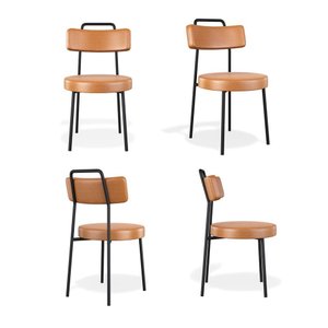 Kit 4 Cadeiras Ster Fixacourino Whisky Sala de Jantar - Belliv Decor