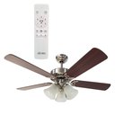 Ver imagem 1 de VENTILADOR DE TETO ALISEU VINTAGE COM PÁS DE MADEIRA - CONTROLE REMOTO - BIVOLT
