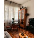 Ver imagem 5 de Cadeira de Jantar Roma Courissimo Marrom Base Aço Preto - Ooca Móveis