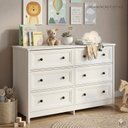 Ver imagem 2 de Cômoda Infantil 6 Gavetas Ditália Dm-217 Branco